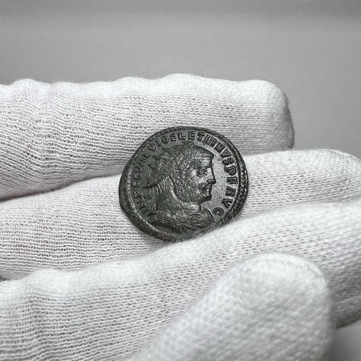 【古代ローマコイン】Diocletian（ディオクレティアヌス）クリーニング済 ブロンズコイン 銅貨(fwATKB3TDb)_画像4