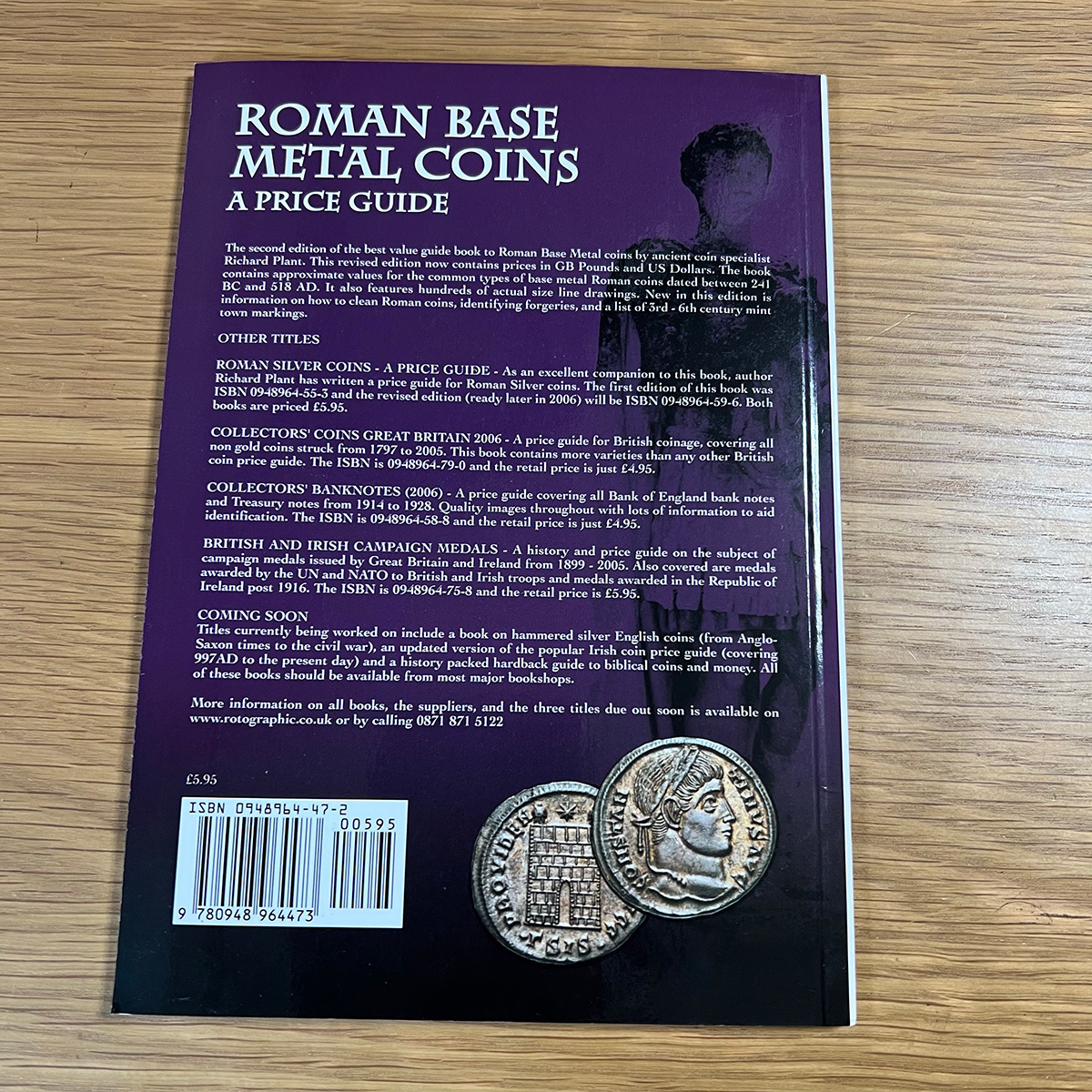 『ROMAN BASE METAL COINS』『ROMAN SILVER COINS』A PRICE GUIDE2冊セットの画像4