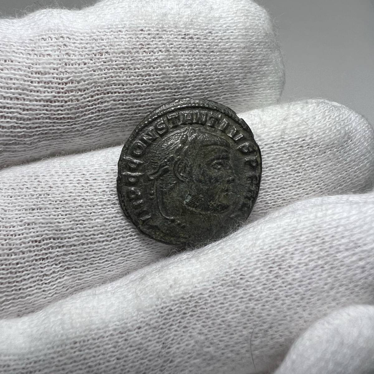 【古代ローマコイン】Constantius Chlorus（コンスタンティウス・クロルス）クリーニング済 ブロンズコイン 銅貨(V5UTCNHcxC)の画像3