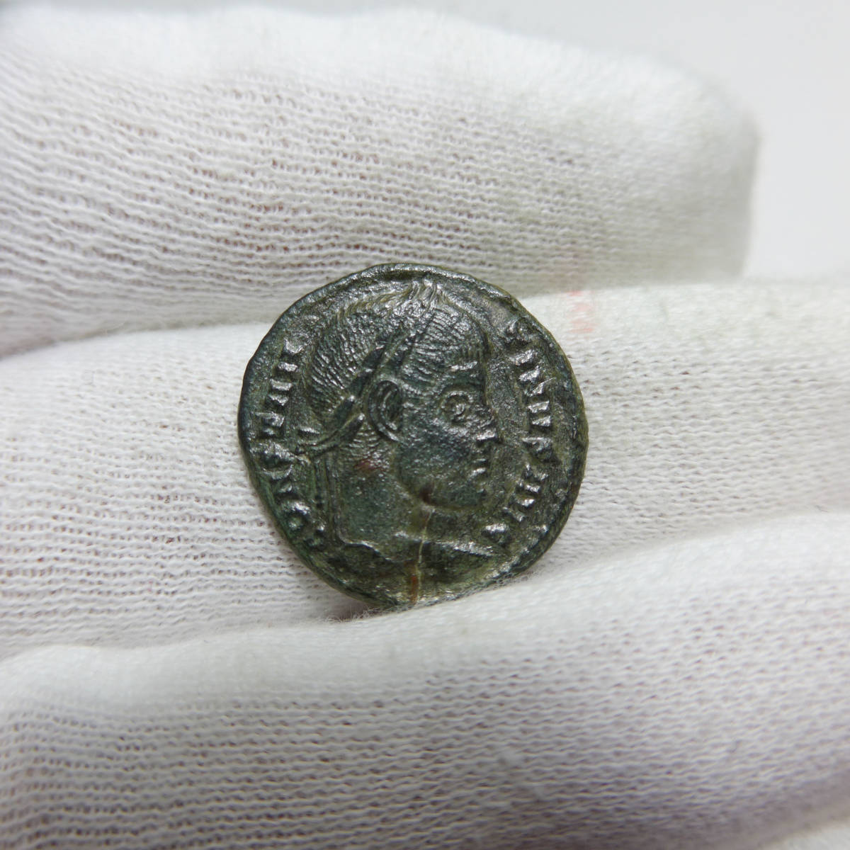 【古代ローマコイン】Constantine I（コンスタンティヌス1世）クリーニング済 ブロンズコイン 銅貨(8Au6UgYb4U)_画像3