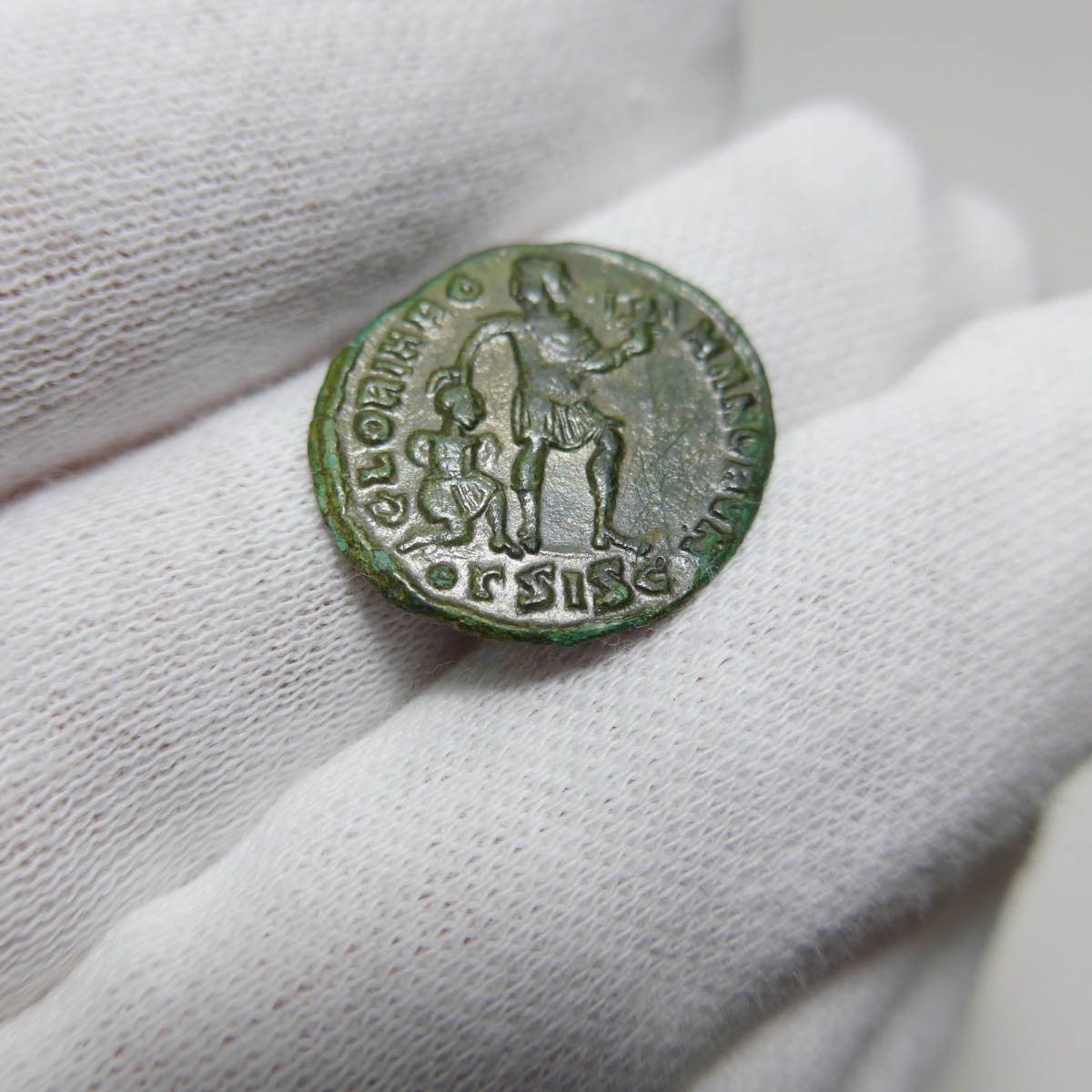 【古代ローマコイン】Valentinian I（ウァレンティニアヌス1世）クリーニング済 ブロンズコイン 銅貨(bL8wHWj7KY)_画像8