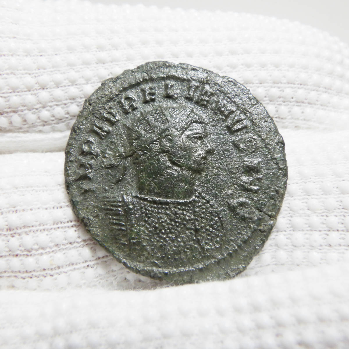 【古代ローマコイン】Aurelian（アウレリアヌス）クリーニング済 ブロンズコイン 銅貨(NBhga_zYEW)_画像3