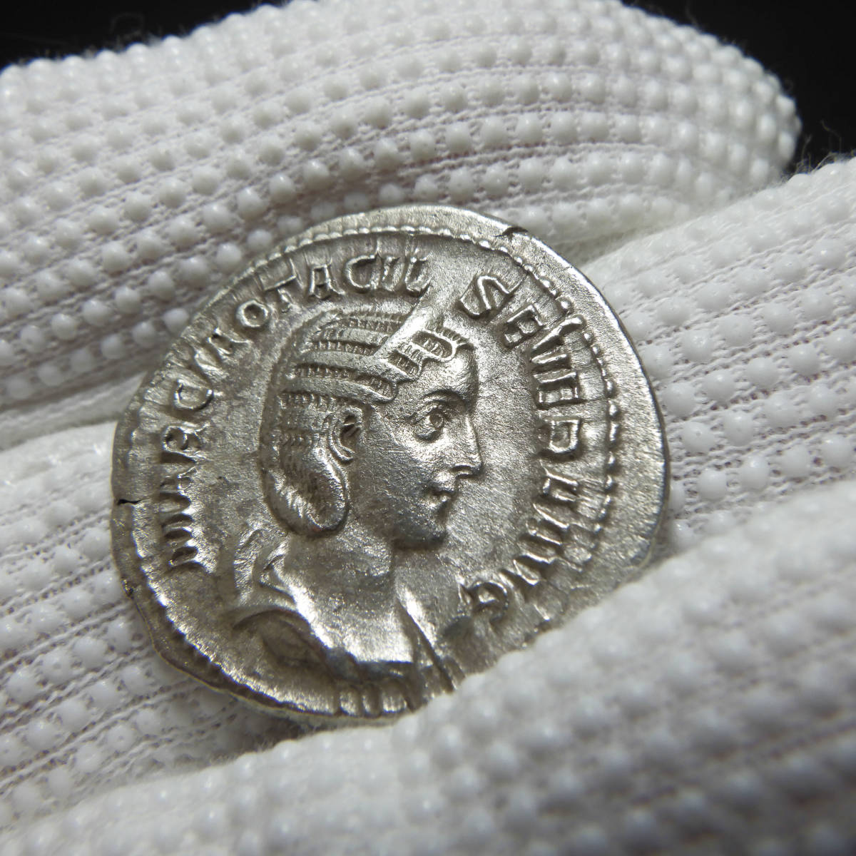 【古代ローマコイン】Otacilia Severa（オタキリア・セウェラ）クリーニング済 シルバーコイン 銀貨(a3mnjxCkzb)_画像4