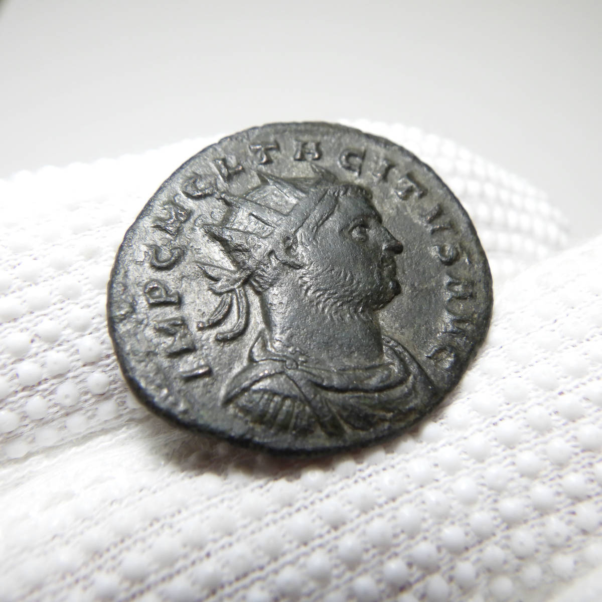 【古代ローマコイン】Tacitus（タキトゥス）クリーニング済 ブロンズコイン 銅貨(JiuuEPr_gg)_画像5