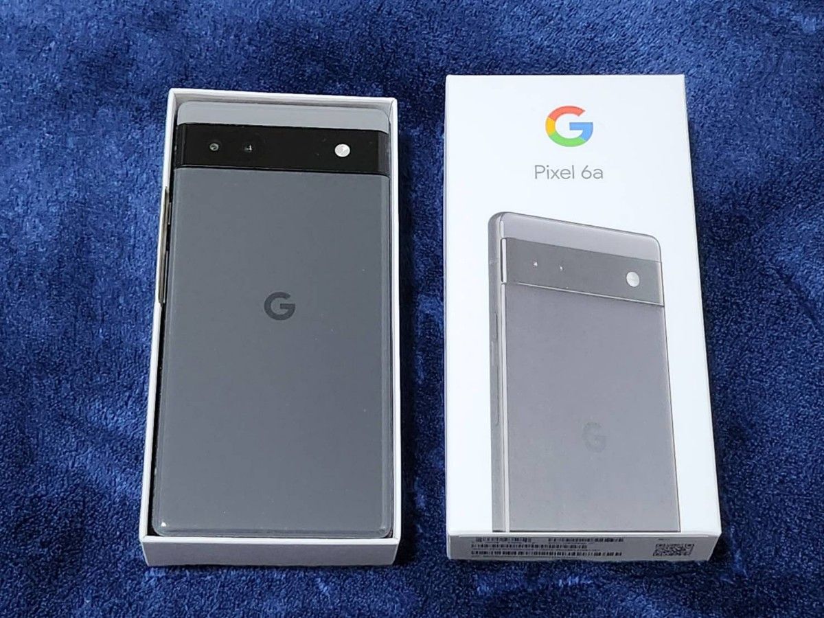 【極美品】グーグルピクセル Google Pixel 6a 128GB チャコール 一括購入 au 本体 SIMフリー