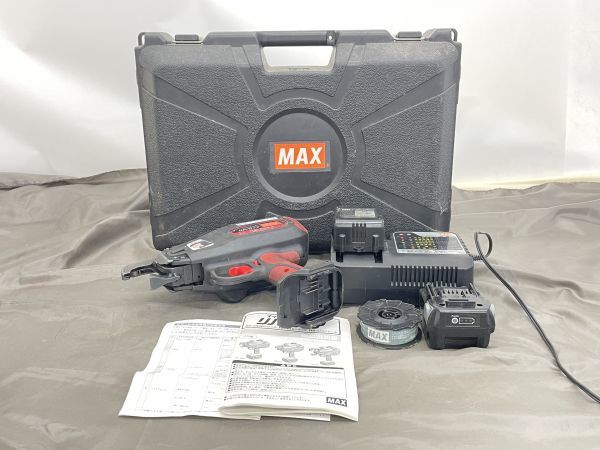 MAX 鉄筋結束機 RB-399A-FB2C 充電器・蓄電池×２ マックス newhorizon