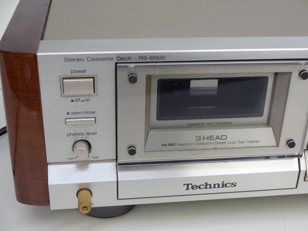 Q068-S3-11118 Technics テクニクス RS-B900 ステレオカセットデッキ 3ヘッド 通電確認済 現状品①_画像2