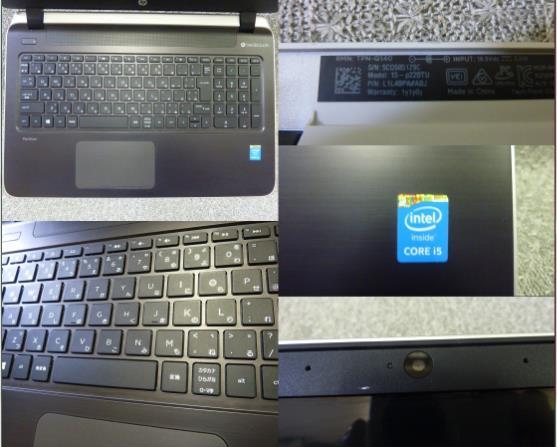 Windows 7,8リカバリ,10,11 選択可15.6” hp Pavilion 15-p220TU ★ Core i5-5200U 2.20GHz/4GB/1TB/マルチ/無線/カメラ/便利なソフト/1871