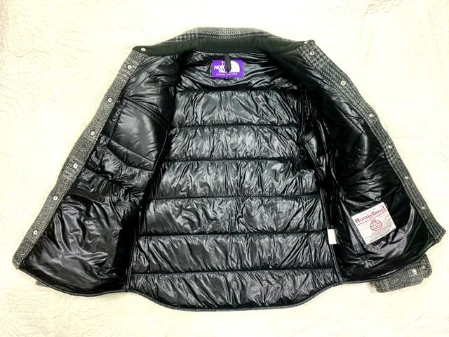 ★THE NORTH FACE PURPLE LABEL★Harris Tweed ノースフェイス パープルレーベル ハリスツイード ウール 光電子ダウンジャケット M/ND2372N_画像3