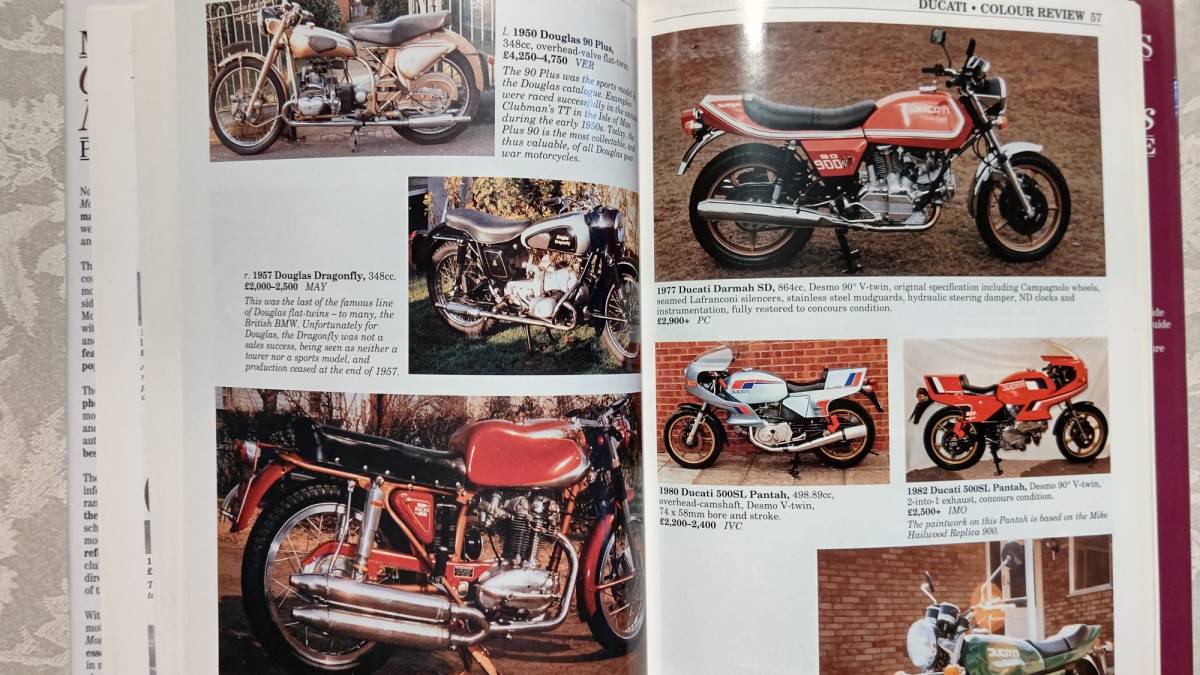 カバー付きハードカバー洋書 ヴィンテージ オートバイ Classic motorcycles 画像付き評価本 PRICE GUIDE 1999/2000 1998 Reed consumer 