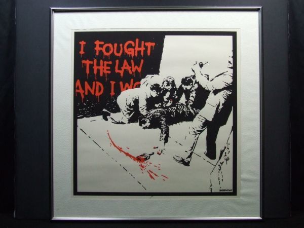 正規品】バンクシー Banksy ＩFOUGHT THE LAW WCP-