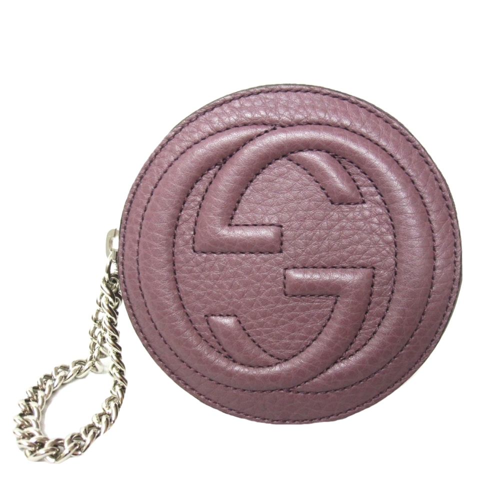 未使用 GUCCI グッチ 財布 コインケース 小銭入れ [SOHO] ソーホーレザー リスレット 355204 A7M0N 5027 ライラック