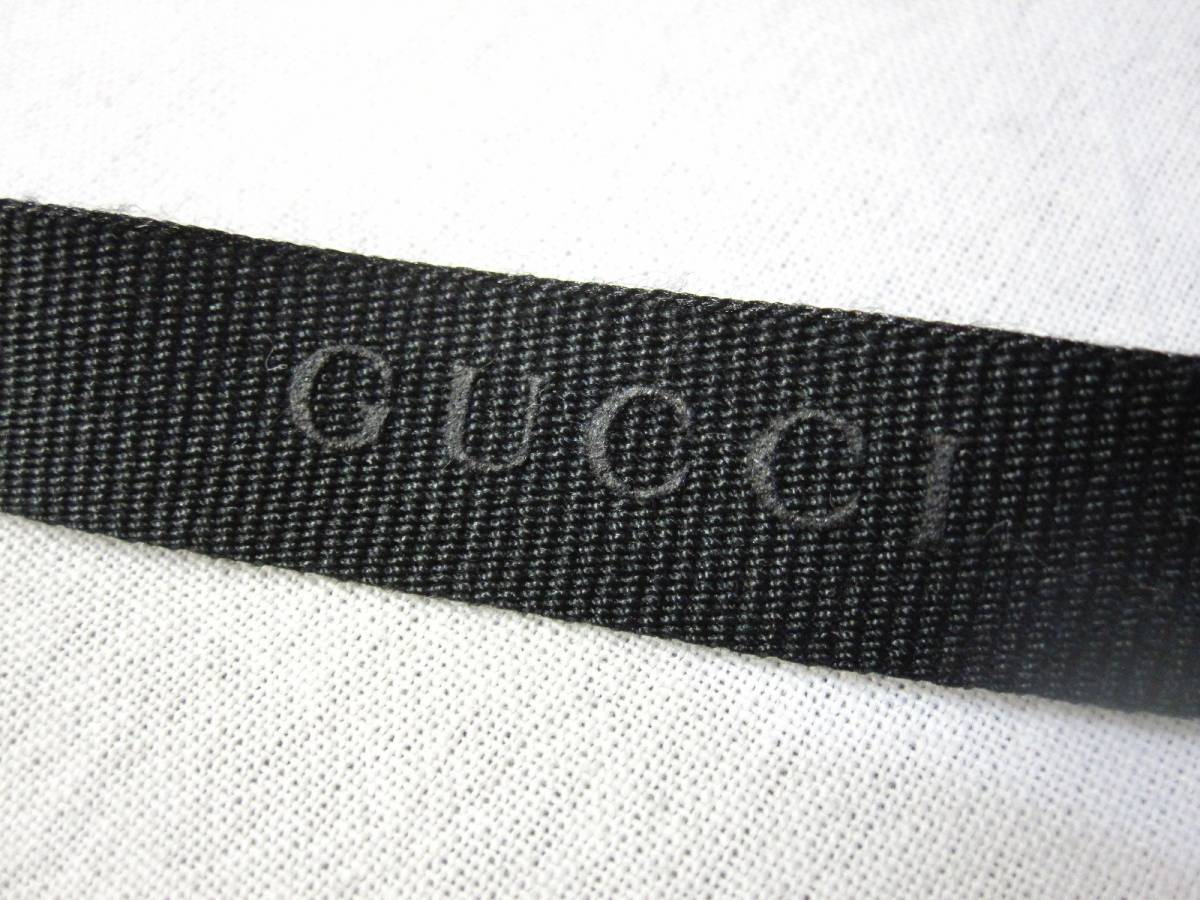 新品 グッチ GUCCI リボン限定バージョン 黒　ブラック 100％本物・正規 新品 1m 単位 非売品_画像3