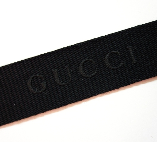 新品 グッチ GUCCI リボン限定バージョン 黒　ブラック 100％本物・正規 新品 1m 単位 非売品_画像1