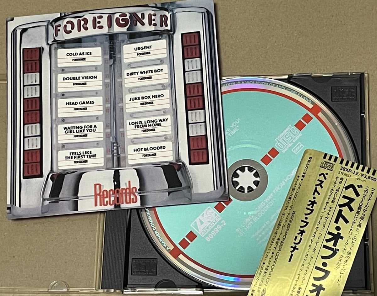 送料込 ベスト・オブ・フォリナー CD / Foreigner - Records / 西ドイツ盤 / 38XP-12 / 80999-2_画像1