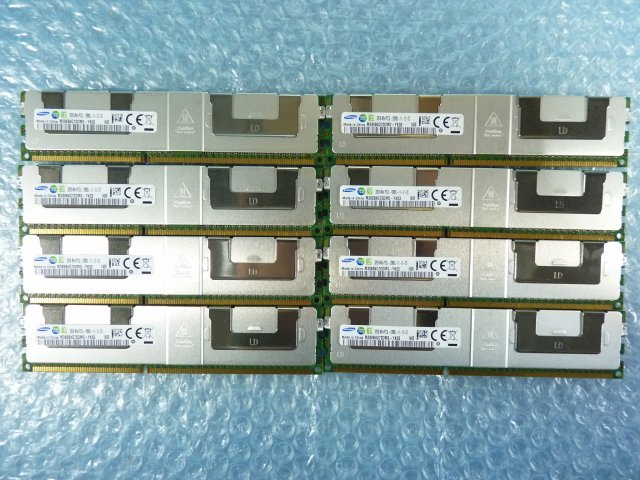 1NCC // 32GB 8枚セット計256GB DDR3-1600 PC3L-12800L (Load-Reduced )LRDIMM 4Rx4 M386B4G70DM0-YK03 // Fujitsu PRIMERGY RX200 S8 取外