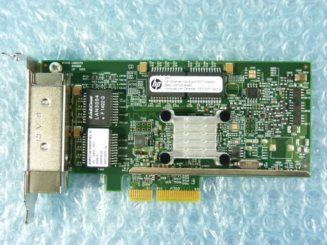 1NDI // HP 331T Ethernet 1Gb Quad 4-port 80mmブラケット (HSTNS-BN82 )/649871-001 647592-001// HP ProLiant DL360p Gen8 取外// 在庫2_画像5