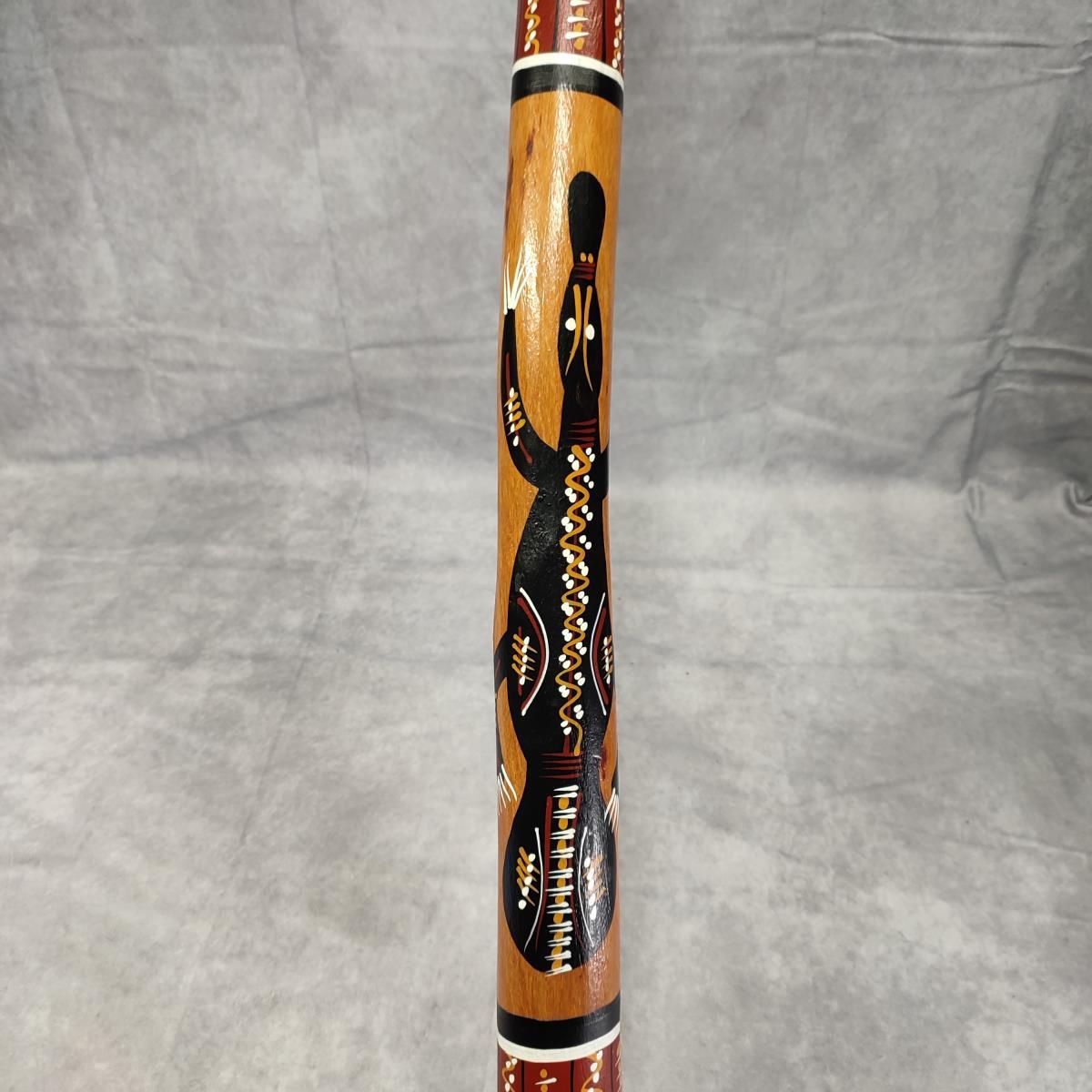 美品 ディジュリドゥ オーストラリア アボリジニ カモノハシ 民族 楽器 イダキ マゴ 金管 木管 アート インテリア 瞑想   の画像8