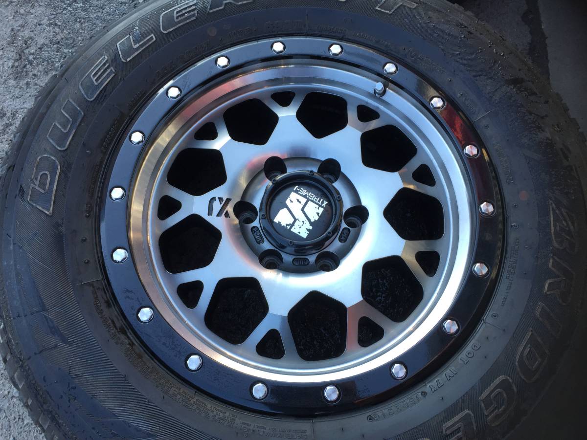 ◆AS131-3◆良品◆XTREME-J　XJ◆ハイラックスサーフ/プラド等◆17×8J　+20　6H　139.7◆BS◆265/65R17◆4本セット◆中古品◆_画像2