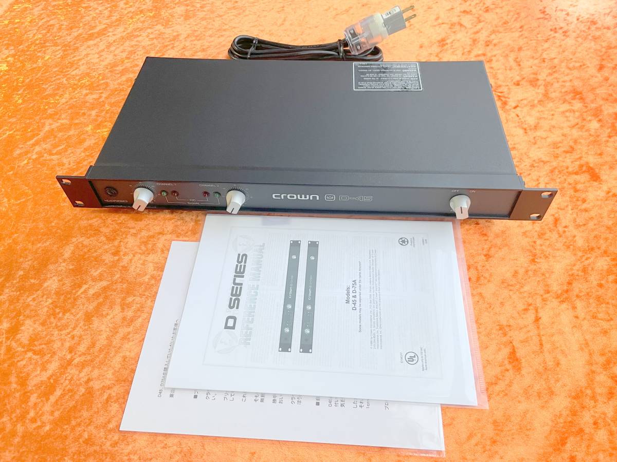 パワーアン crown d-45 業務用アンプ 美品 amcron evLbJ-m95066742924