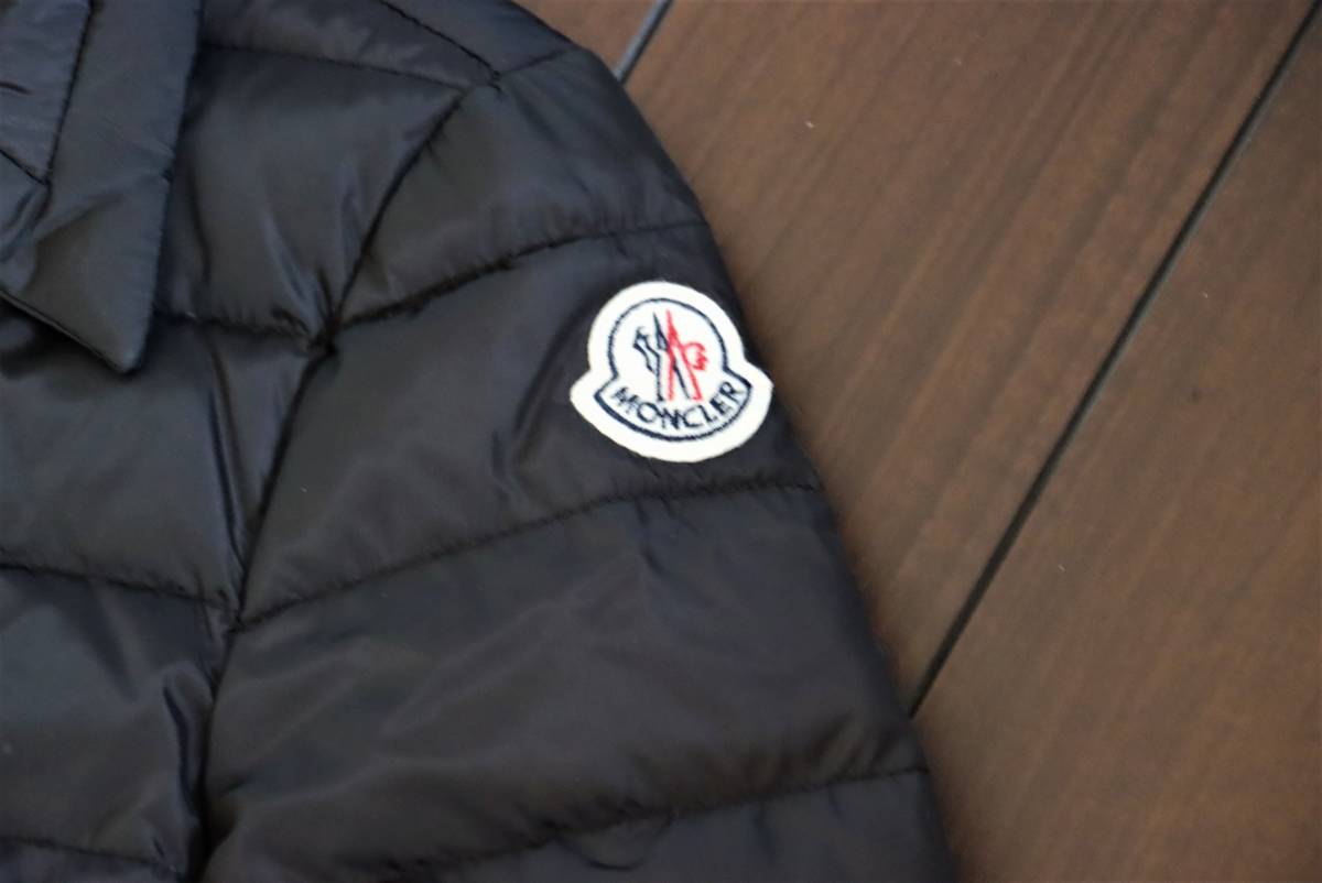 モンクレール【美品】レディース ダウンジャケット サイズ1 ブラック ジャパンタグ MONCLER_画像3