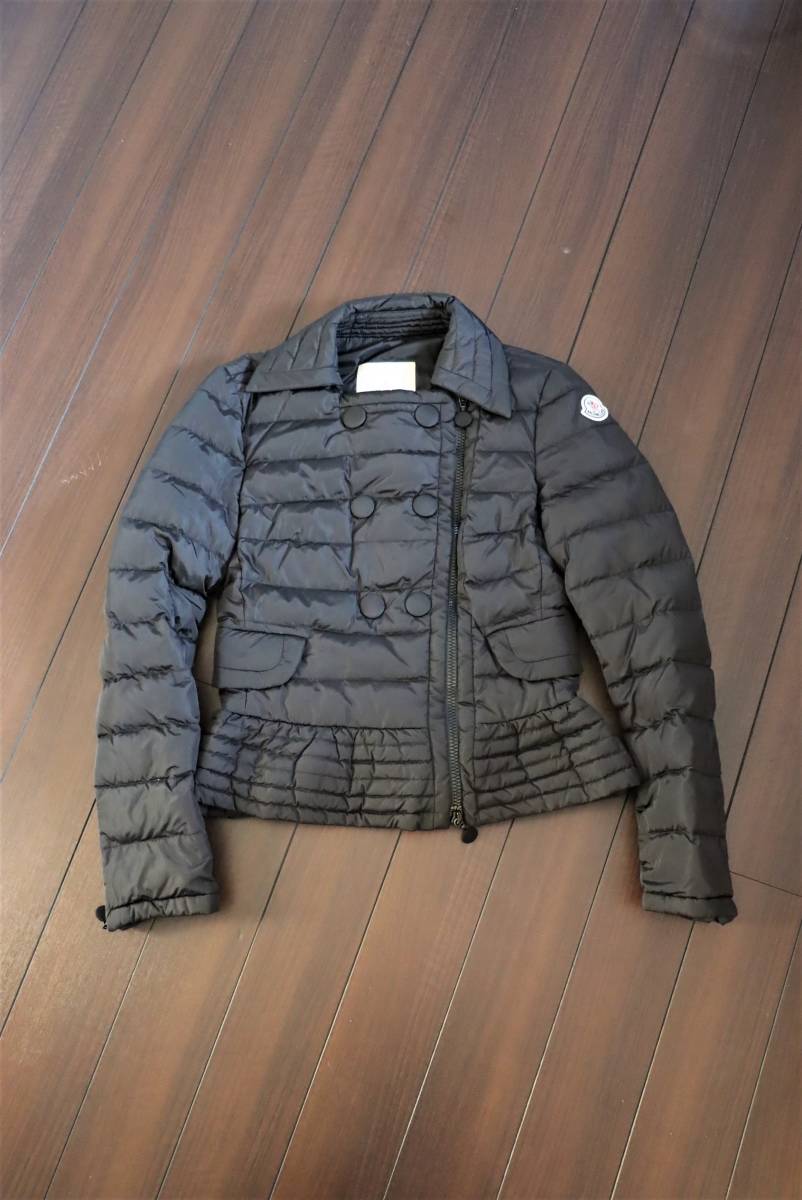 モンクレール【美品】レディース ダウンジャケット サイズ1 ブラック ジャパンタグ MONCLER_画像1