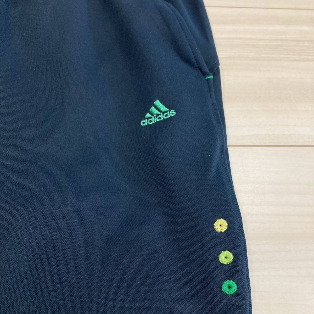 adidas アディダス　CLIMA365 ジャージパンツ スポーツウェア　ブラック　黒　Mサイズ　ロゴ刺繍【Y0133】_画像5