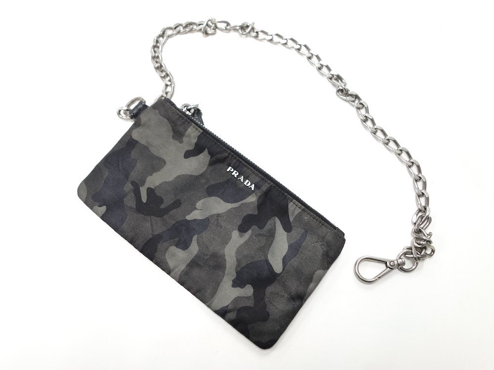 再入荷】 PRADA プラダ L ミュウミュウ 迷彩柄 PRADA ピンク チェーン
