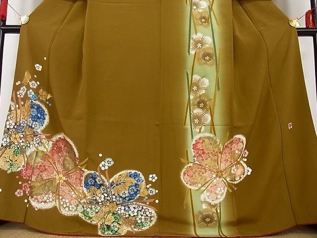 □高級振袖 ◇女優 後藤久美子ブランド◇金駒刺繍□リボンモチーフ
