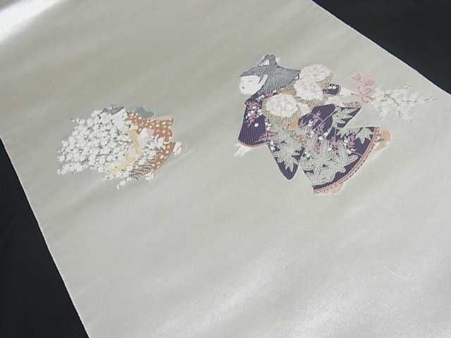 海外最新 長島織物 初代由水十久監修 【逸品】加賀友禅巨匠 初代由水十