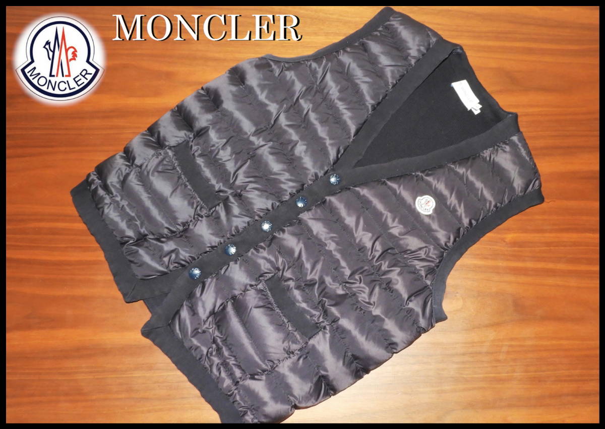 MONCLER ニット＆ダウンベスト モンクレール メンズ L ネイビー 紺色