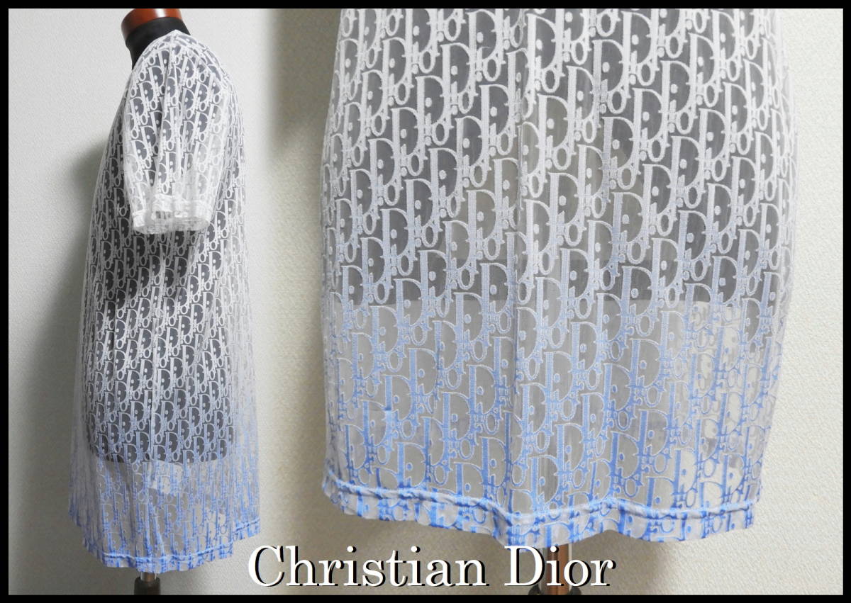 おしゃれ】 国内正規品 Christsian Dior オブリーク シースルーTシャツ