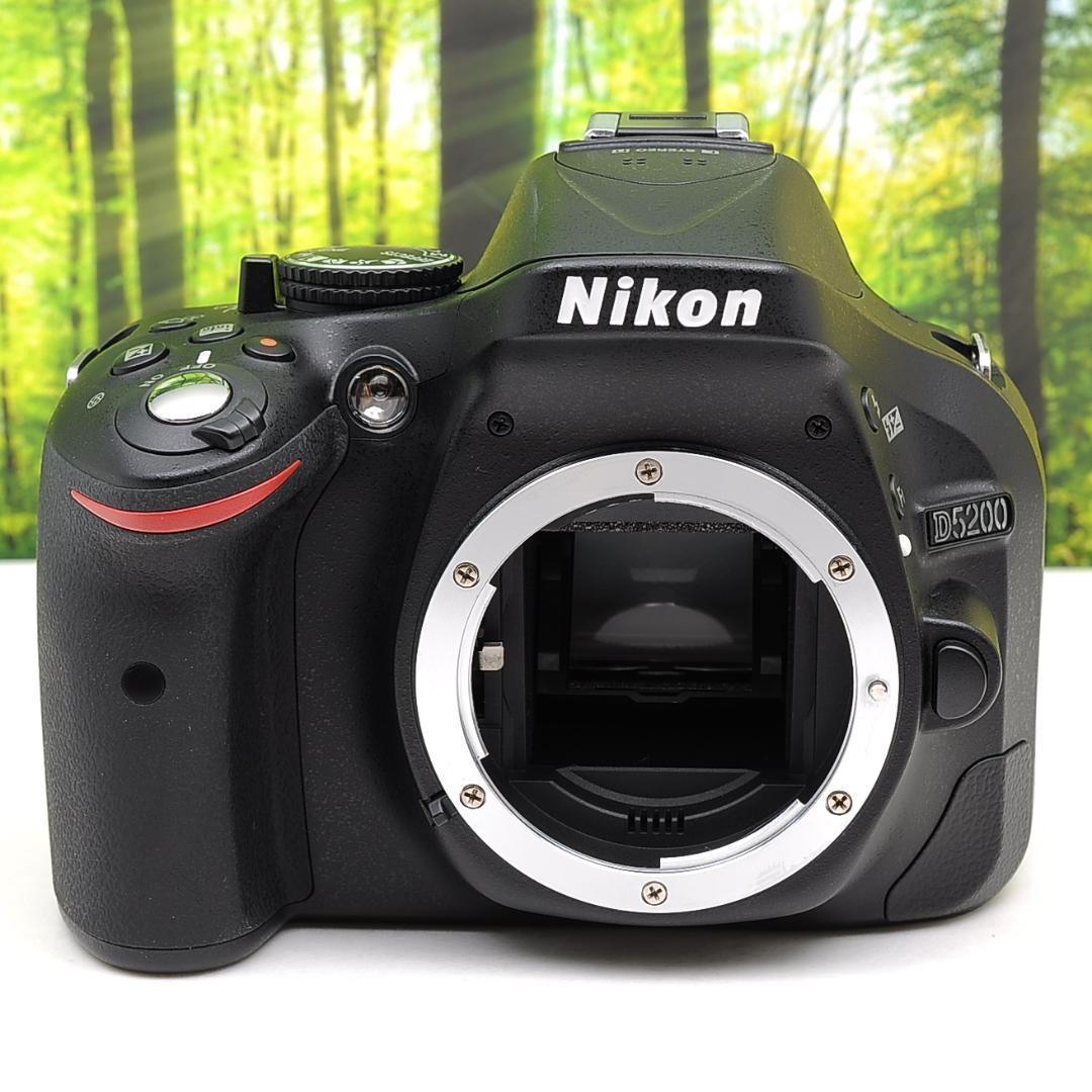 即納】 美品 Nikon D5200 デジタル一眼レフ ケース付き ad-naturam.fr