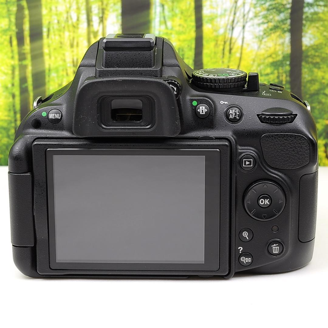 Nikon D5200望遠レンズセット＋カメラバッグ☆スマホ転送OK☆高画質 