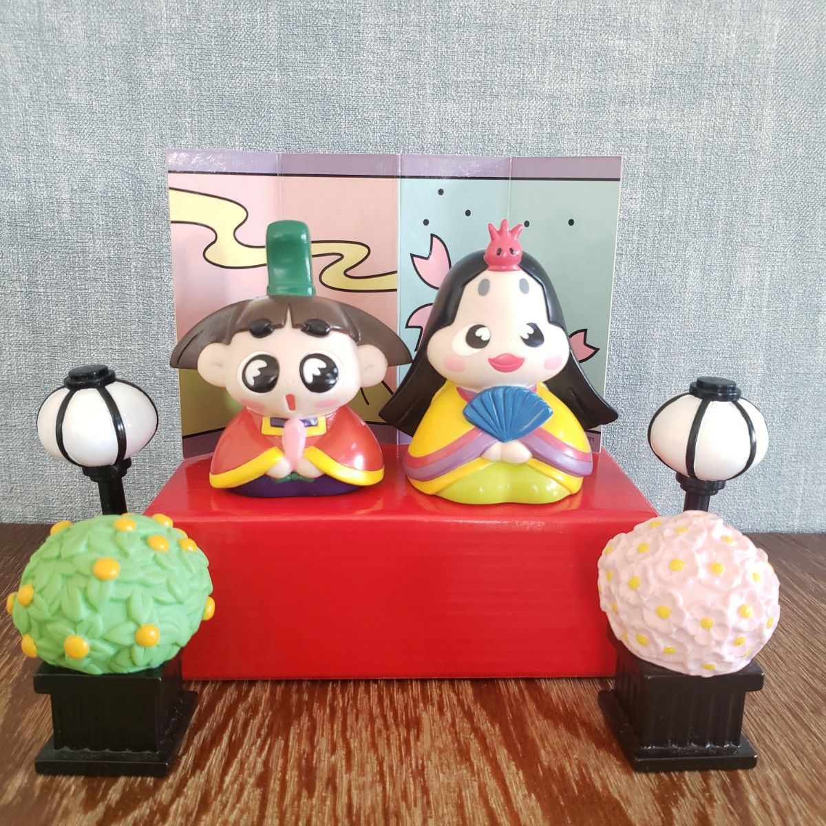 おじゃる丸のおひなさまセット おじゃる丸 オカメ姫 ひな人形 おじゃる丸のおひなさまセット おじゃる丸 オカメ姫 ひな人形