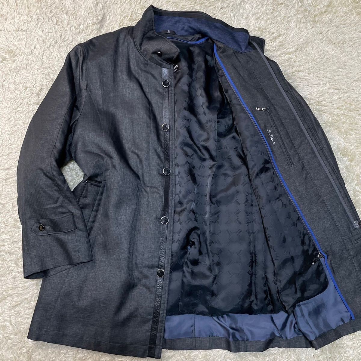 未使用級 極暖ダウンライナー付き ランバンコレクション LANVIN