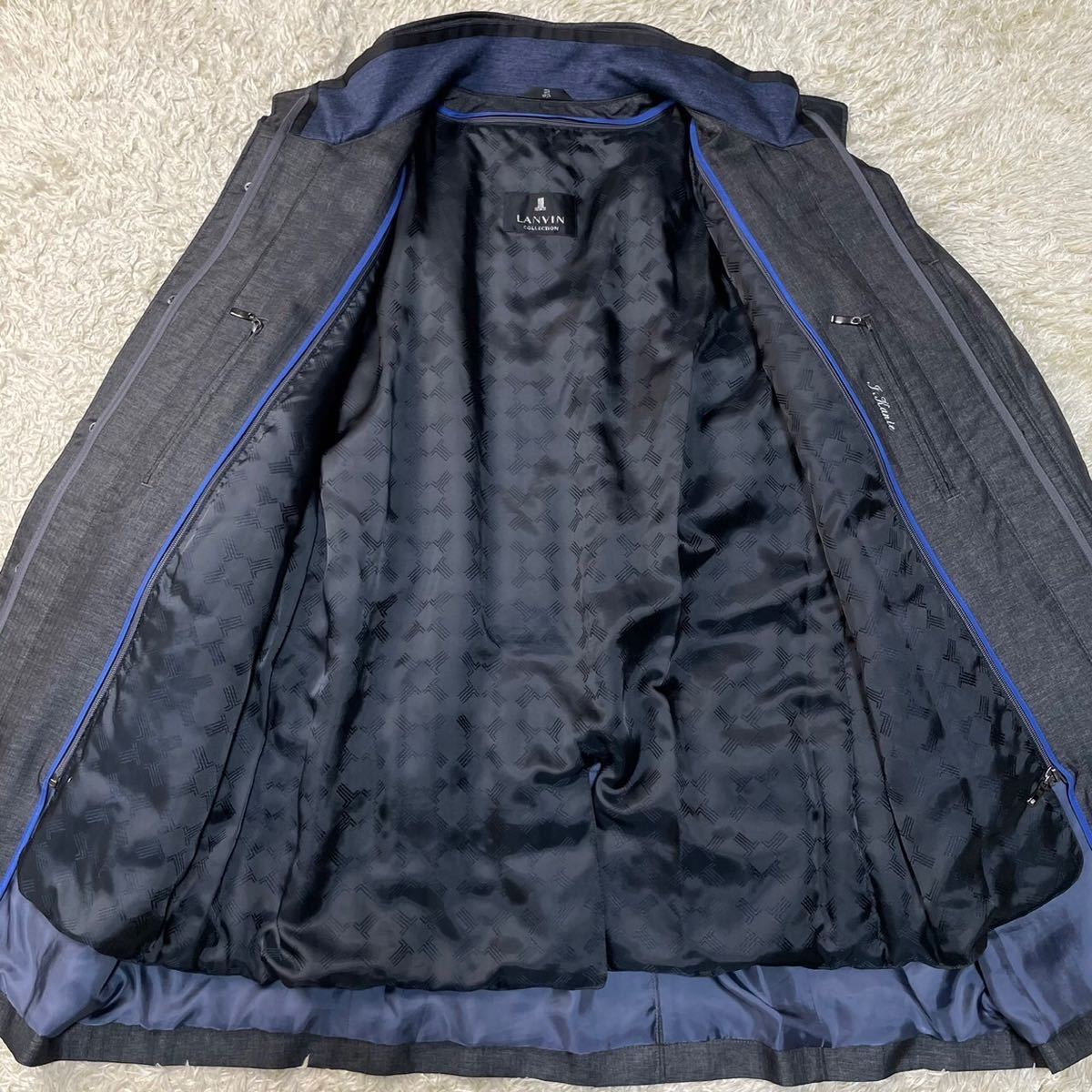 未使用級 極暖ダウンライナー付き ランバンコレクション LANVIN