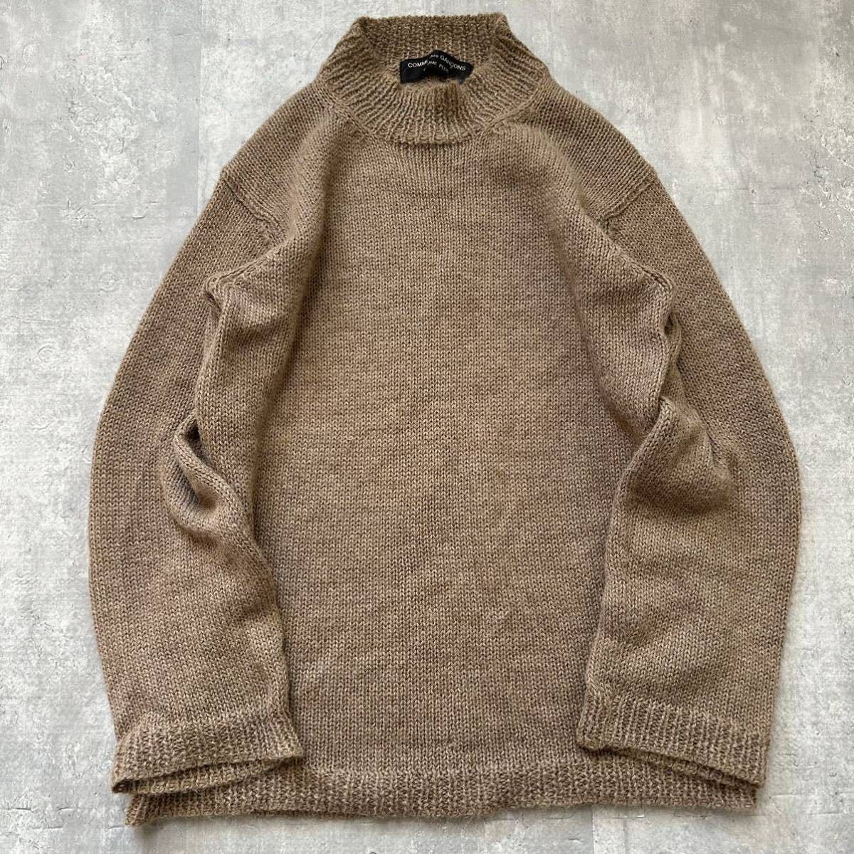 コムデギャルソンオムプリュス 95aw スリープ期 ニット ブラウン-