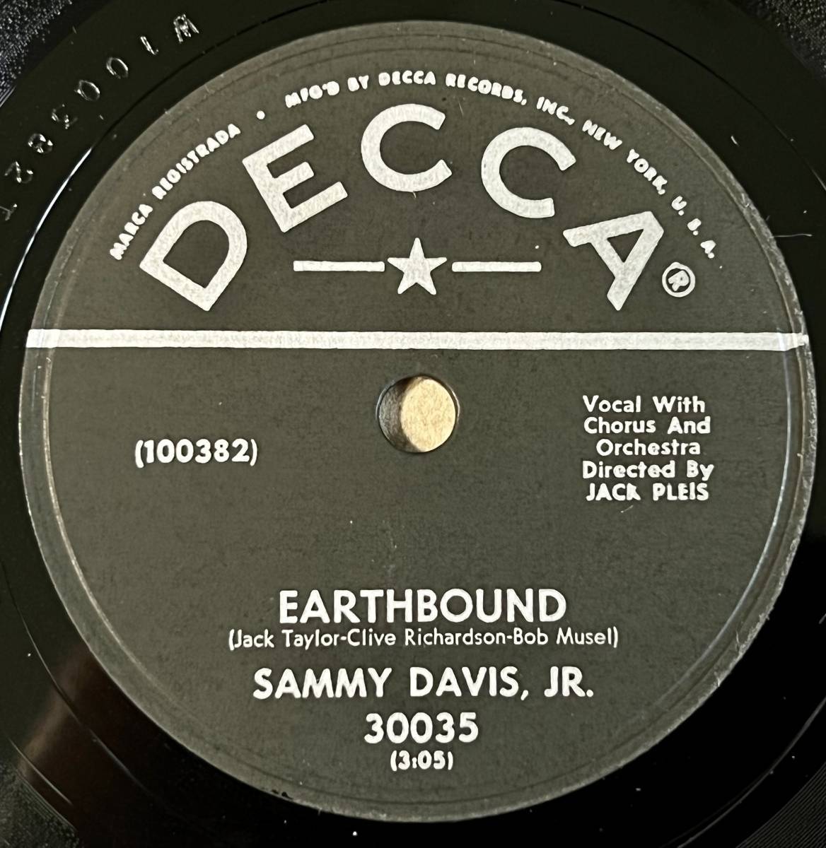 SAMMY DAVIS JR. DECCA Just One Of Those Things/ Earthbound_画像3