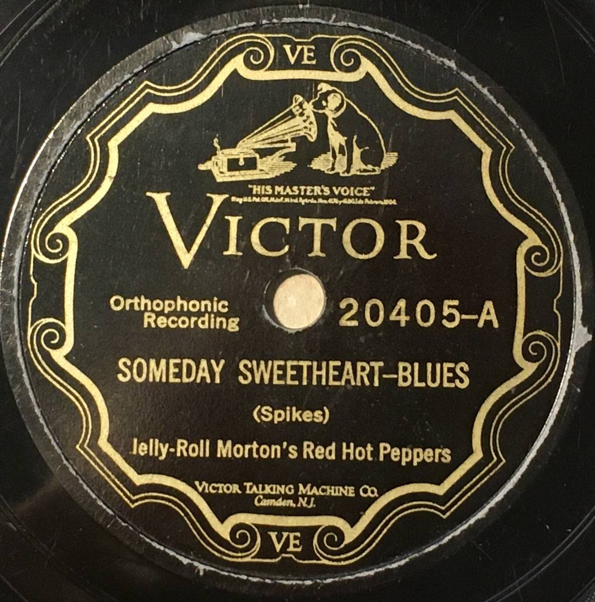 ジャズ JELLY ROLL MORTON'S RED HOT PEPPERS VICTOR Someday Sweetheart/ Original Jelly Rol