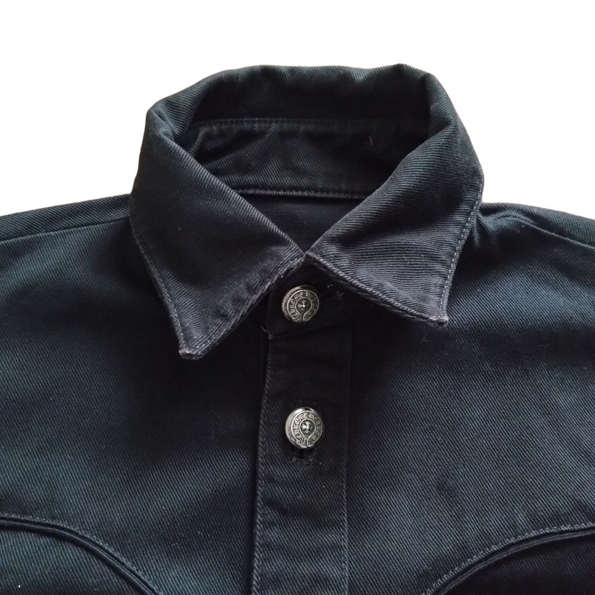 超希少 CHROME HEARTS フレアニー デニムウエスタンシャツ 超希少 CHROME HEARTS フレアニー デニムウエスタンシャツ