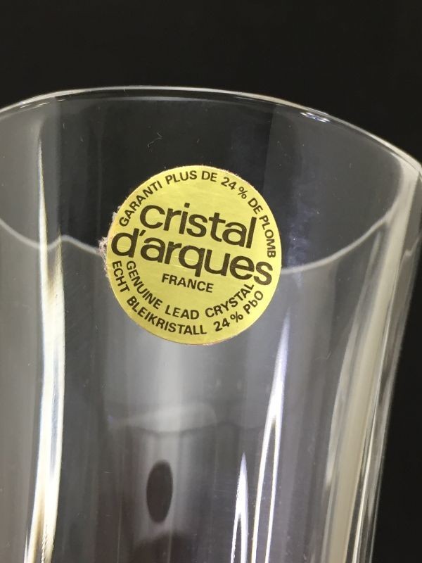 10/2E.h cristal d'arques☆ペアグラス☆FRANCE☆Grace Collection☆JG-2032☆ワイン☆シャンパン☆酒器☆の画像7