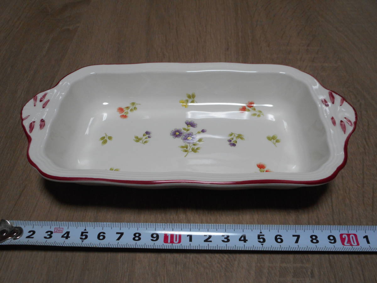 昭和レトロ 洋食器 角皿 5客セット フォーク付属 花柄 シャディ ギフト prettygardenの画像3