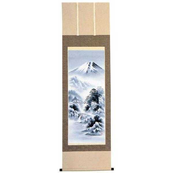 掛軸 富士山水 夏目拓次 - 美術品