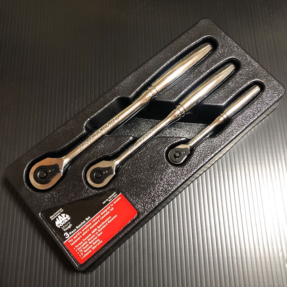 絶版激レア MAC TOOLS マイクロタフ ラチェットセット プッシュ 絶版激レア MAC TOOLS マイクロタフ ラチェットセット プッシュ