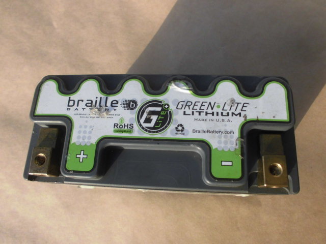 ジャンク ブライルバッテリー G9 braille リチウムイオンバッテリー 軽量 ドライバッテリー GREEN LITE LITHIUMの画像2