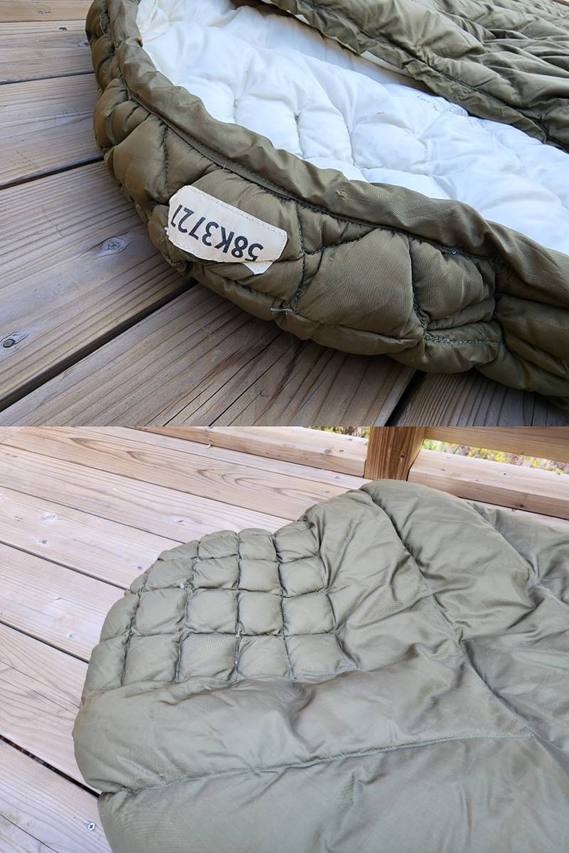 希少 米軍 SLEEPING BAG MC-1 エアクルーサバイバルスリーピングバッグ 軽量 ダウン寝袋シュラフ アメリカ_ハイランダー_画像4