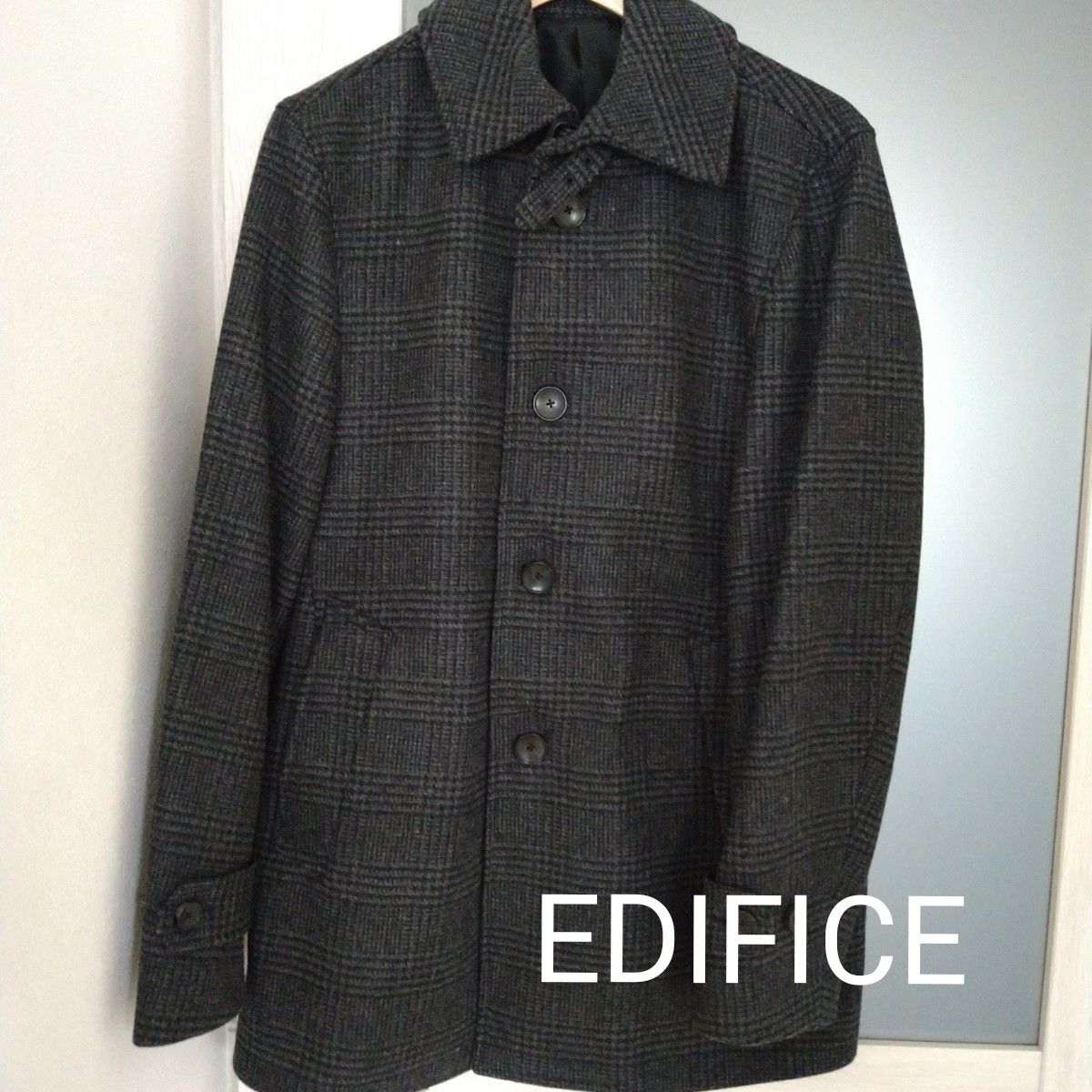 （値下げ！）メンズ アウター EDIFICE エディフィス コート ステンカラーコート ビジネス 仕事 スーツ