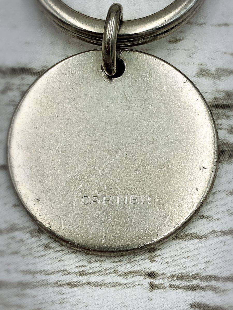 [ rare ] Cartier Cartier key holder Lynn ground plate silver men's lady's Vintage Vintage 