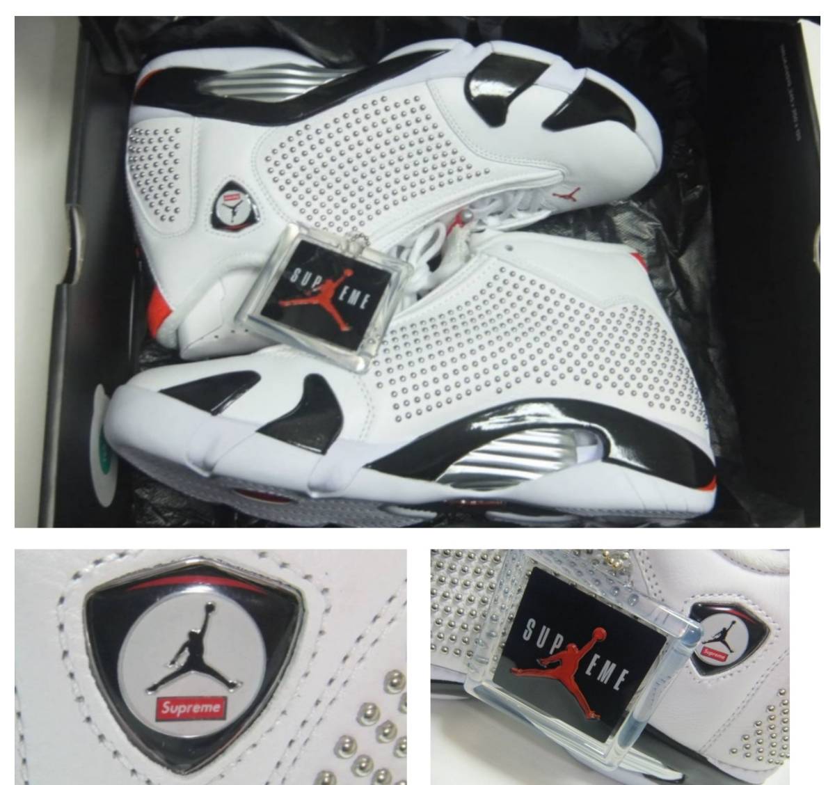 シュプリーム Nike Air Jordan 14 新品未使用！国内正規品！半タグ付 Supreme ナイキ ジョーダン White